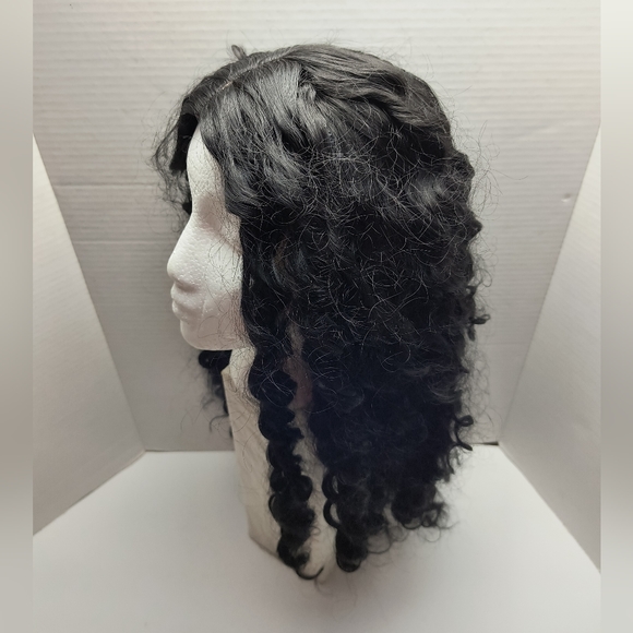 Women\'s Wave Curl Wig Synthetic Black main image 11